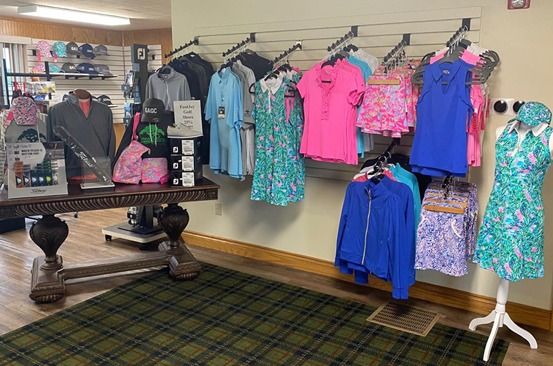 interior of pro shop